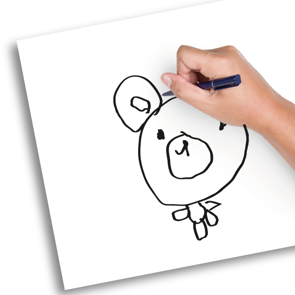STEP1 白い紙に描く