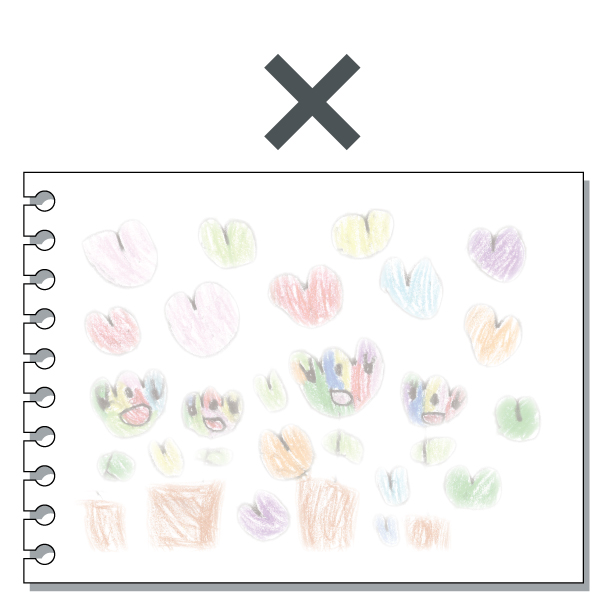 NG例:影や暗い写真